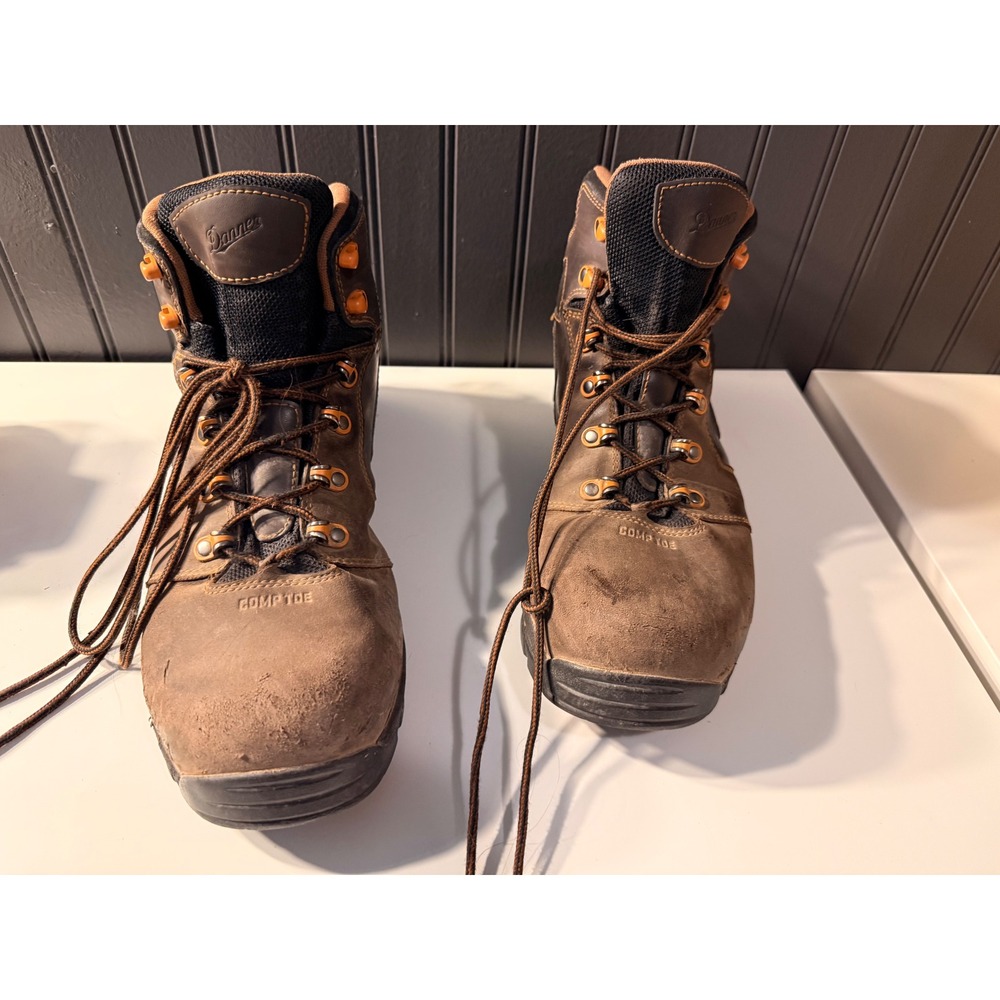 Danner‎ Men's Vicious 4.5" Leather WP Comp Toe Work Boots Brown Size 13